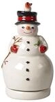 Villeroy & Boch - Nostalgic Melody Schneemann Drehend Wei&szlig;, Weihnachtsdeko, Spieluhr