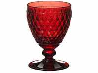 Villeroy und Boch Boston Coloured Weißweinglas Red, 230 ml, Kristallglas, Rot, 1