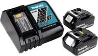 Makita Power Source Kit Li 18V mit 2x BL1860B Akku 6,0Ah + DC18RC Ladeger&auml;t