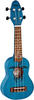 Ortega Guitars Sopranino Ukulele blau - Keiki K1 Series - Schildkrötengravur -