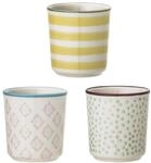 Bloomingville Charmantes Eierbecher-Set Patrizia &ndash; Pastellt&ouml;ne in Rosa, Gr&uuml;n &