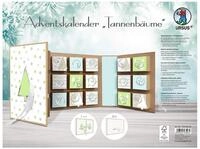 Ursus 17860002F - Adventskalender in Buchform, Tannenb&auml;ume, ca. 22,4 x 16,1 x 5,3