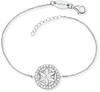 Engelsrufer Damen-Armband aus 925 Silber mit Lebensblume und weißen Zirkonia,