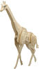 Pebaro 859/4 Holzbausatz Giraffe, 3D Puzzle Tier, Modellbausatz, Basteln mit Holz,