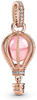 PANDORA Moments 789434C01 Funkelnder rosafarbener Heißluftballon Charm-Anhänger in