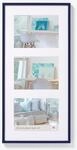 walther design Bilderrahmen blau 3x 10x15 cm Galerie mit Passepartout, New...