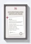 walther design Bilderrahmen stahl 21 x 29,7 cm (DIN A4) mit Passepartout, Steel Style
