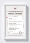 walther design Bilderrahmen weiss 21 x 29,7 cm (DIN A4) mit Passepartout, Steel Style