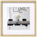 walther design Bilderrahmen gold 20 x 20 cm mit Passepartout, Steel Style