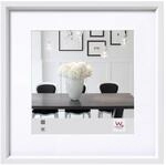 walther design Bilderrahmen weiss 20 x 20 cm mit Passepartout, Steel Style