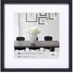 walther design Bilderrahmen schwarz 20 x 20 cm mit Passepartout, Steel Style