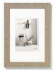 walther design Bilderrahmen beige 18 x 24 cm mit Passepartout, Home Holzrahmen HO824C