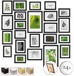 bomoe 24er Bilderrahmen Set Nature &ndash; 10x 10x15 cm, 8x 13x18 cm, 4x 15x20 cm,...