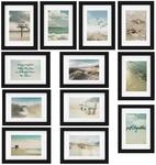 bomoe 12er Bilderrahmen Set Ocean &ndash; Fotorahmen Collage f&uuml;r 13x18 cm Bilder