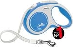 flexi&reg; Comfort S | 5m Gurt Roll-Leine f&uuml;r Hunde bis 15 kg | Blau | ausziehbare