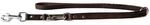 Das Lederband Hunde F&uuml;hrleine Weinheim Mocca 200 cm / 18 mm, Schwarz