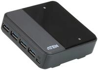 Aten US234-AT USB 3.0-Peripherieger&auml;te-Switch mit 2-Port schwarz