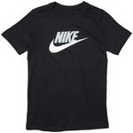 Nike Jungen B Nsw Tee Futura Icon Td T-Shirt, Black/Light Smoke Grey, L EU