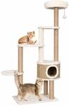 vidaXL Katzenkratzbaum Kissen 148cm Seegras Kratzbaum Katzenbaum Kletterbaum