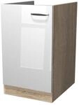 Flex-Well 00007830 Sp&uuml;lenunterschrank Valero Hochglanz wei&szlig;, Sonoma Eiche 50...