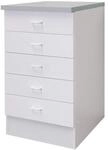 Flex-Well K&uuml;chenschrank Bochum | Schubladen-Unterschrank | 5 Schubladen |...
