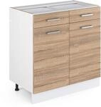 Vicco K&uuml;chenunterschrank R-Line, Sonoma, 80 cm