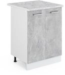 Vicco K&uuml;chenunterschrank R-Line, Beton, 60 cm | 2 T&uuml;ren &middot; Arbeitsplatte...