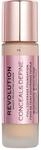 Makeup Revolution, Conceal & Define Grundierung, F5, 23ml, 1 St&uuml;ck (1er Pack)