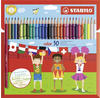 Buntstift - STABILO color - 30er Pack - mit 30 verschiedenen Farben inkl. 4