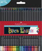 Faber-Castell 116424 - Buntstifte Blackwood, Black Edition, 24er Etui