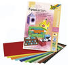 folia 607 - Block mit farbig sortiertem Fotokarton, DIN A3, 10 Blatt, 300 g/qm,