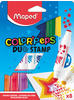 Maped - 2in1 Filzstifte, Fasermaler + Stempel COLOR'PEPS DUO STAMP - x8