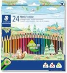 STAEDTLER Noris colour 187 Buntstifte &ndash; 24er Set, Dreikant | Ergonomisch, aus