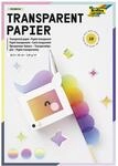 folia 785 - Mappe mit Regenbogentransparentpapier, farbig sortiert, 10 Blatt, 115