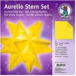 Ursus 15875115 - Faltbl&auml;tter Aurelio Stern uni, gelb, 33 Blatt, aus