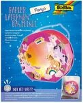 folia 68106 - Laternen - Bastelset, Ponys, inklusive Laternenstab und LED-Licht