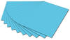folia 6130 - Fotokarton Himmelblau, 50 x 70 cm, 300 g/qm, 10 Bogen - zum Basteln und