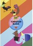 folia 600 - Block mit Tonpapier, 130 g/m&sup2;, DIN A4, 20 Blatt, sortiert in 10 Farben,