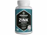 Zink-Bisglycinat hochdosiert, 25 mg Zink pro Tagesdosis, 1 Jahresvorrat an...