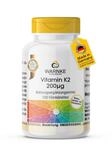 Vitamin K2 200&mu;g - 100 Tabletten - schluckfreundlich - nat&uuml;rliches Menaquinon...