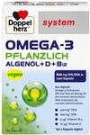 Doppelherz system OMEGA-3 PFLANZLICH ALGEN&Ouml;L &ndash; Mit Vitamin D und B12 |...