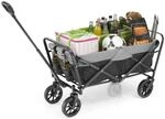 EASYmaxx Bollerwagen faltbar | Klappbarer Handwagen | Transportkarre bis 80 kg