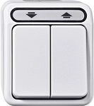 Schneider Electric Merten Rolladentaster, 1-fach, MEG3755-8019 | Aufputz, IP44,