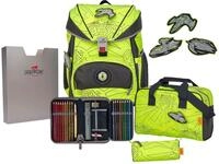DerDieDas ErgoFlex Superflash Schulranzenset 5-teilig Neon Fighter gelb...