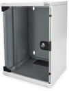 DIGITUS Netzwerk-Schrank 10-Zoll - 9HE - Wandmontage - HxBxT 464x312x300mm - Traglast