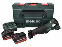 Metabo Akku-Säbelsäge SSE 18 LTX BL (602267810) 18V 2x LiHD; Ladegerät ASC 145;