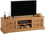 IDIMEX TV-Lowboard Kent, sch&ouml;ner Fernsehschrank aus Kiefer massiv...