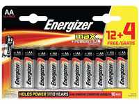 Energizer Max Batterien AA, 16 Stück