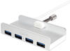 LogiLink UA0300 USB 3.0 Hub 4-Port im iMac Design bis 5 Gbit/s Silber
