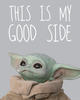 Komar 40 x 50 cm Star Wars Wandbild | Mandalorian The Child Chocolate Side | Baby